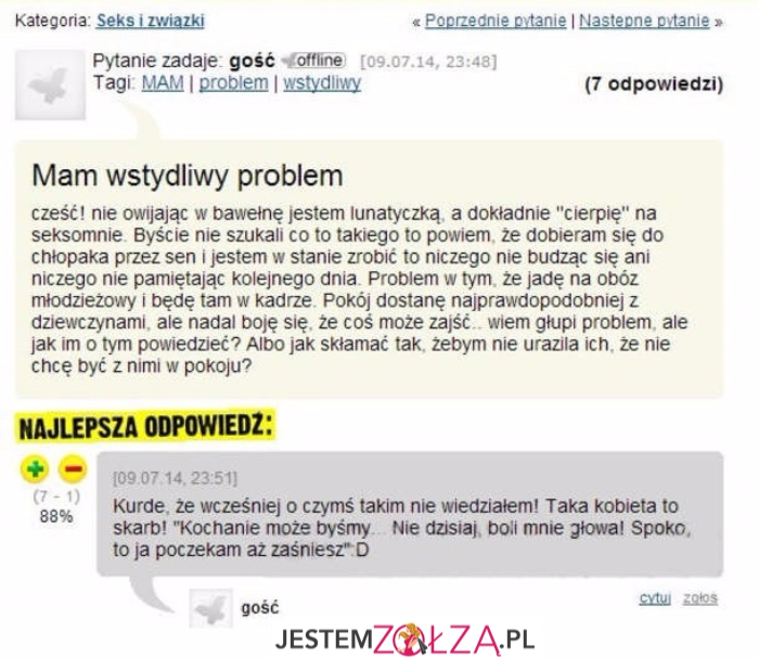 Wstydliwy problem