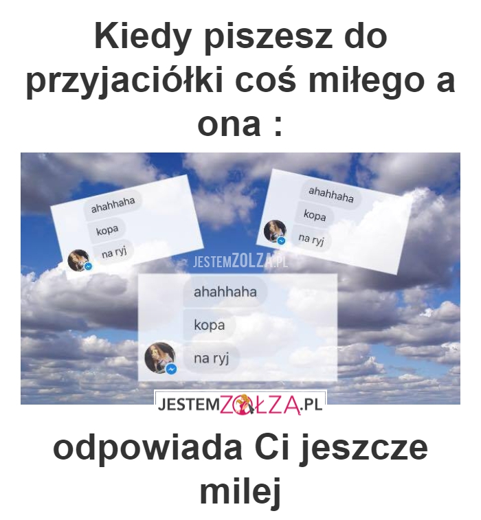 kiedy piszesz do przyjaciółki