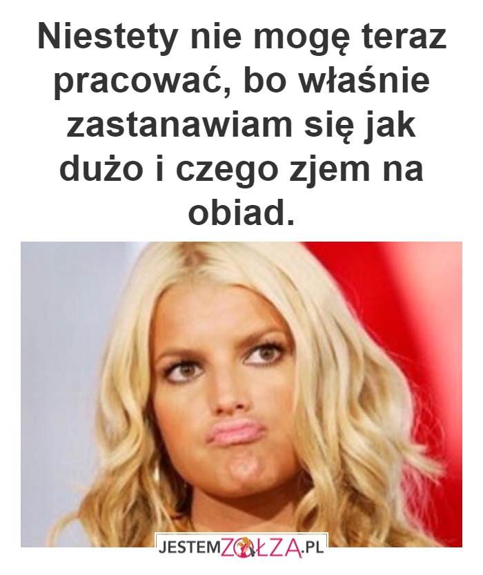 Nie mogę pracować