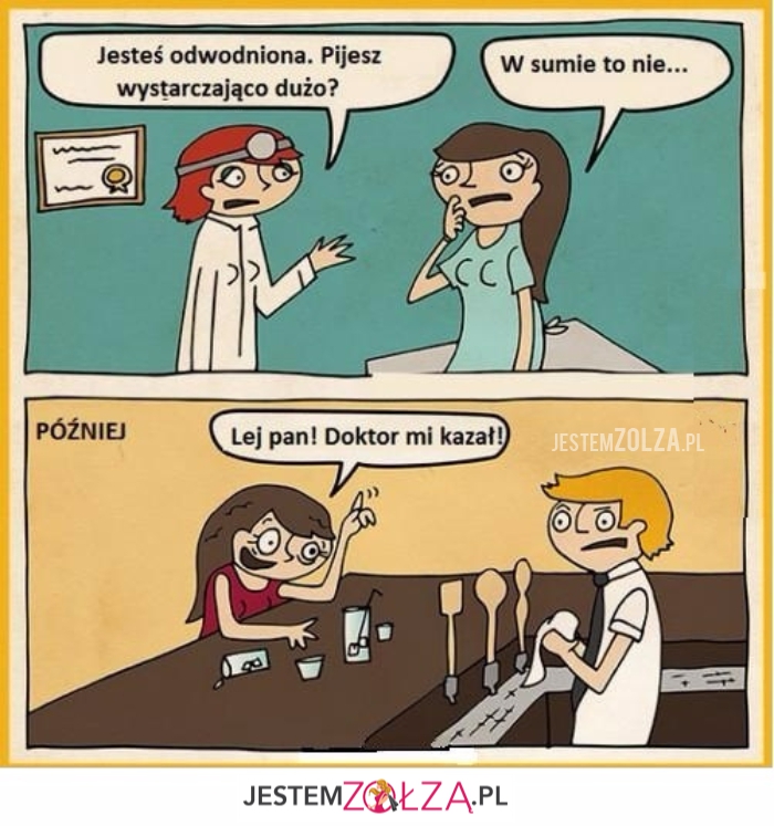 jesteś odwodniona