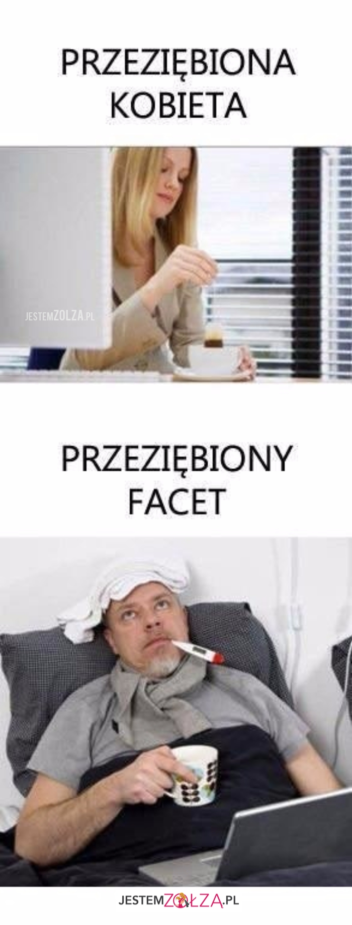 Przeziębiona kobieta...