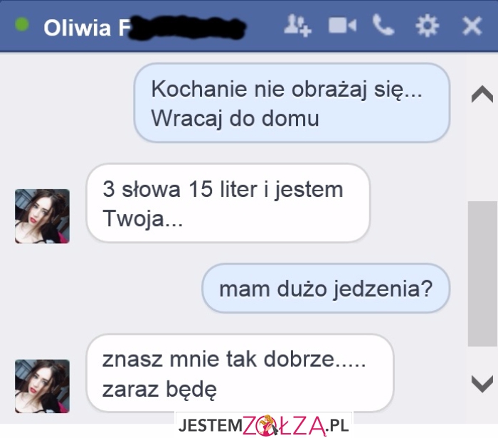 Kochanie nie obrażaj się...