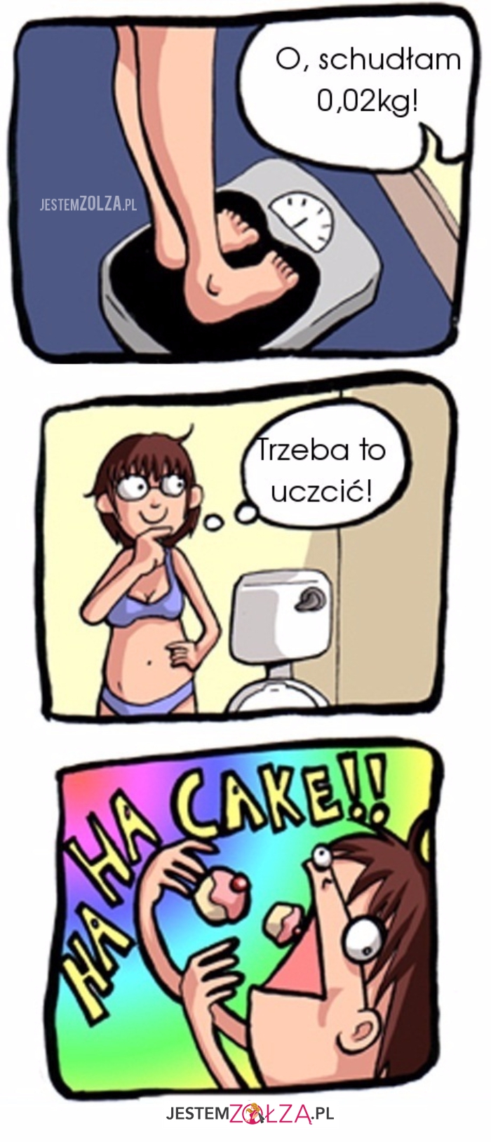 O, schudłam