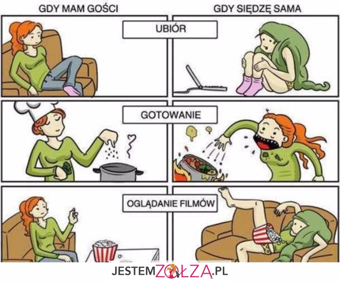 Gdy mam gości/sama