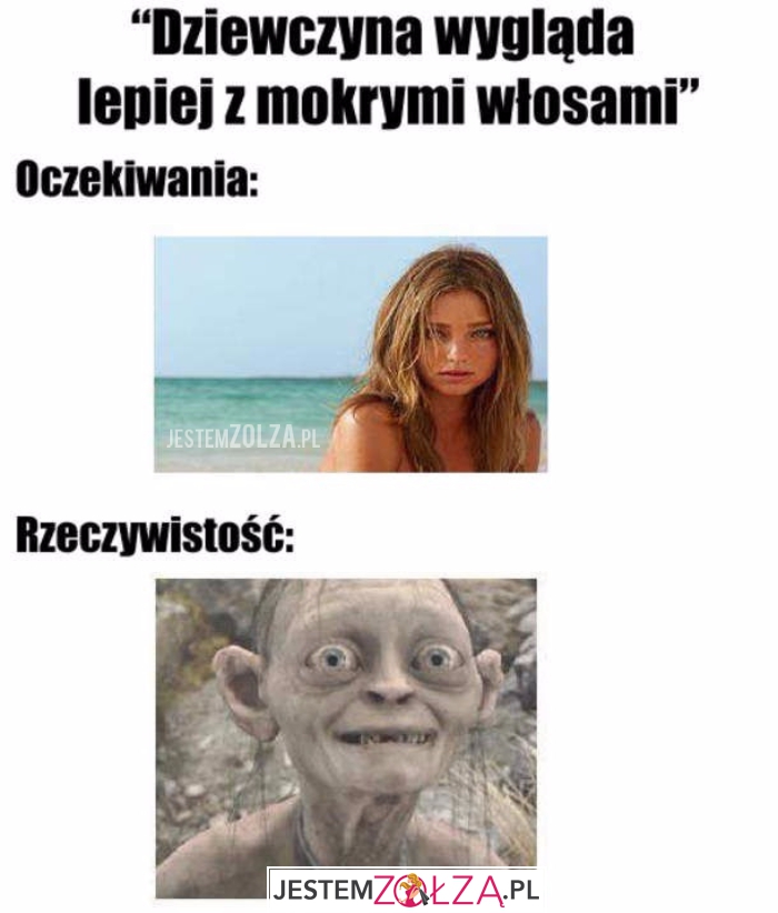 Mokre włosy