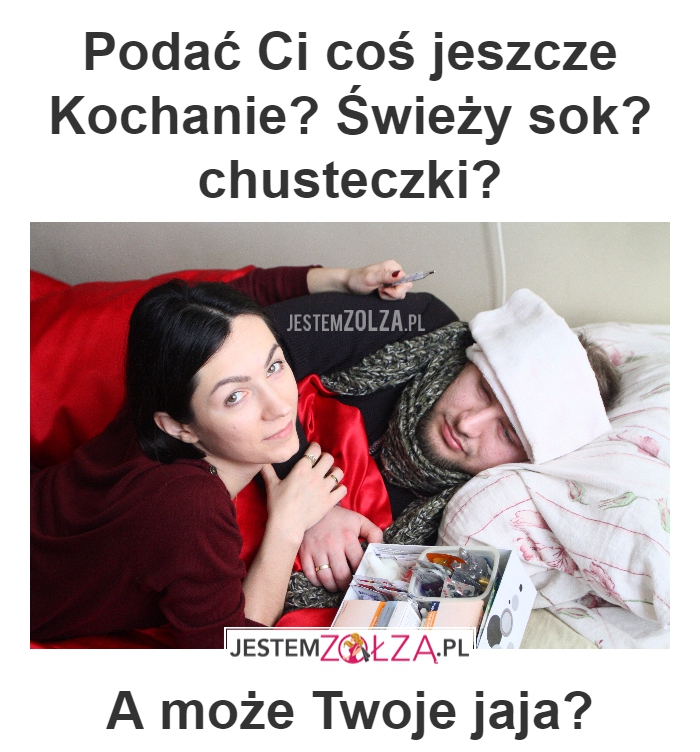 Chory mężczyzna
