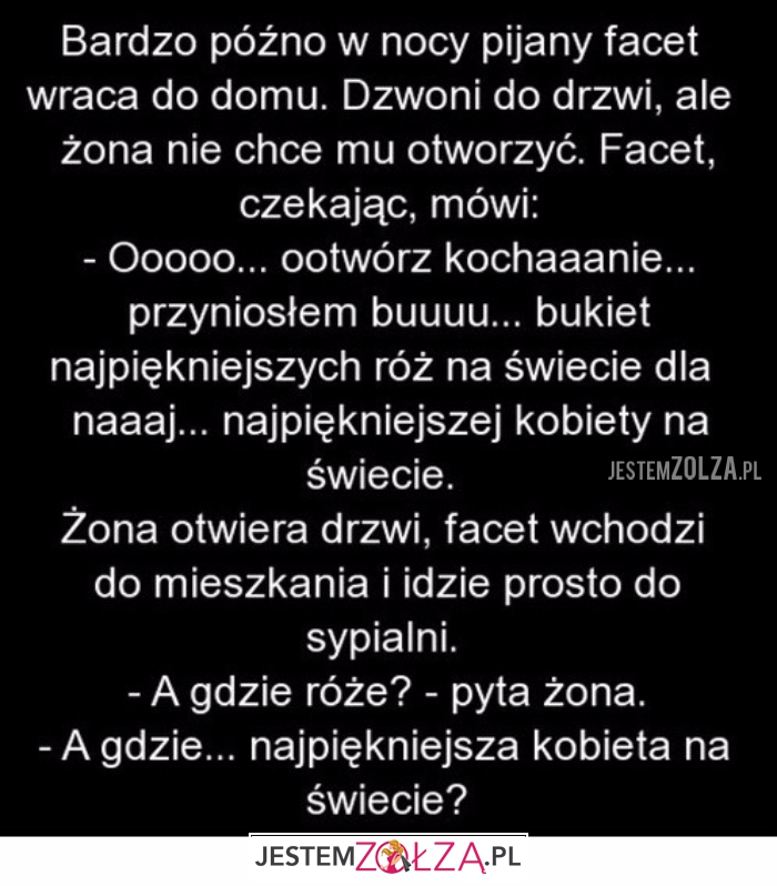 Pijany facet