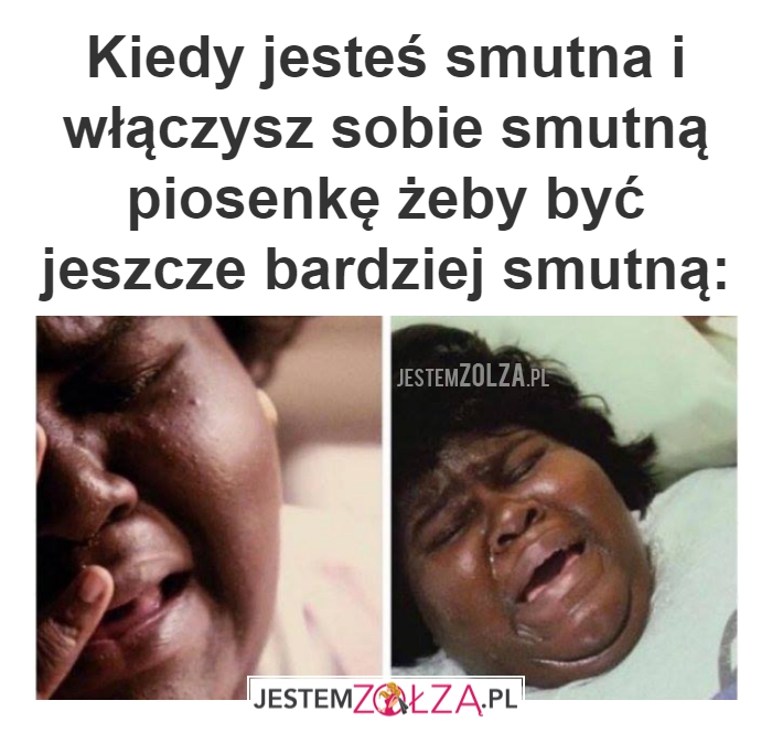 Smutek...
