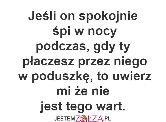 Jeśli on...