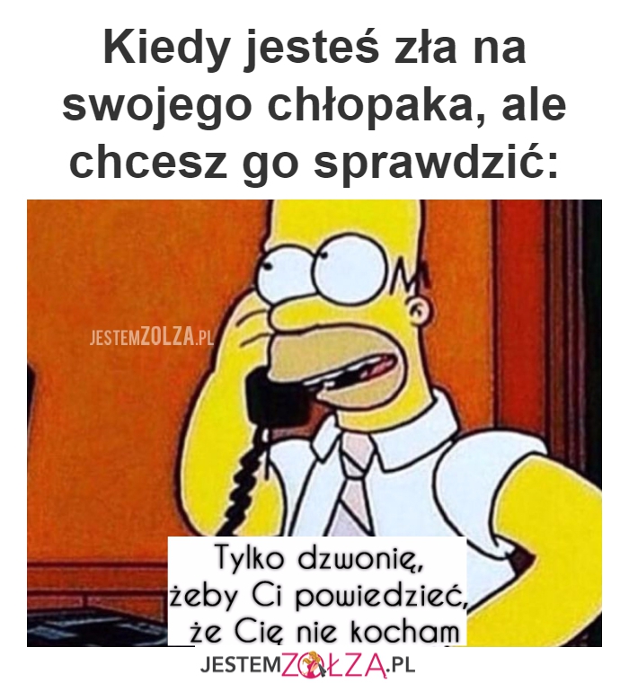 zła na chłopaka