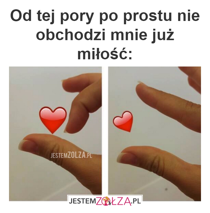 nie obchodzi mnie już miłość