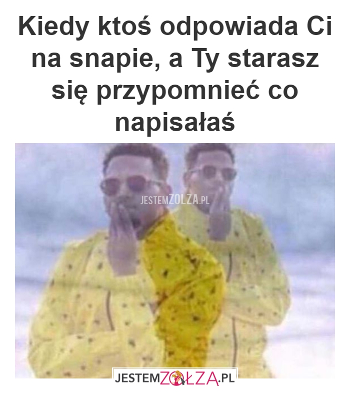 Odpowiedź na snapie