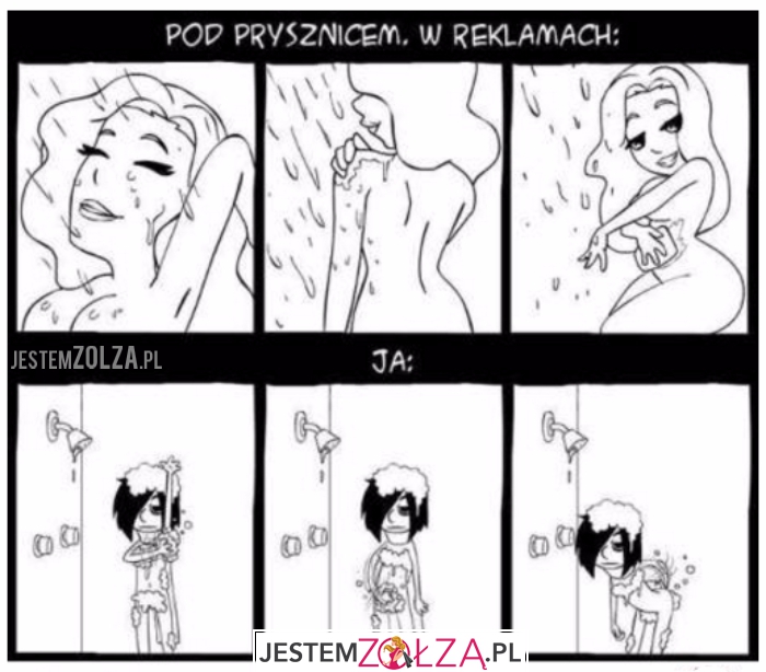 pod prysznicem