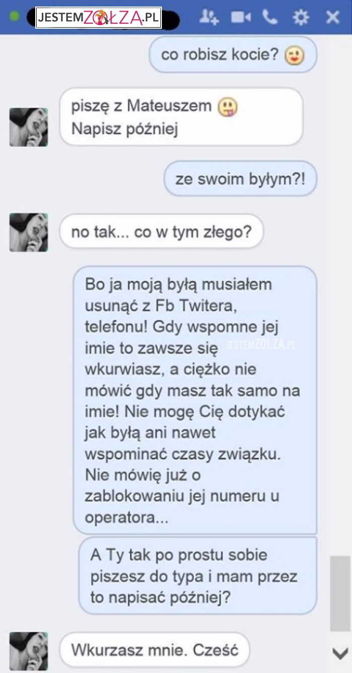 piszę z Mateuszem...