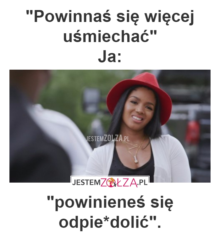 więcej uśmiechać