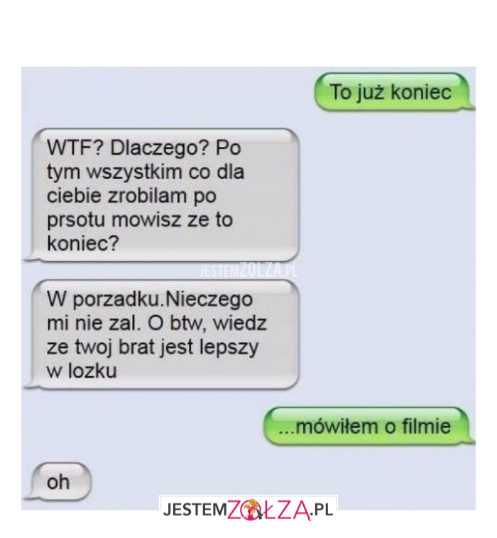 to już koniec