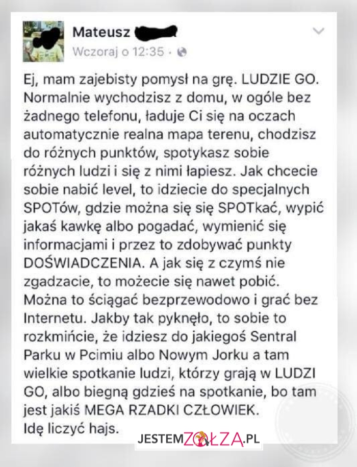 Szał na Pokemon Go