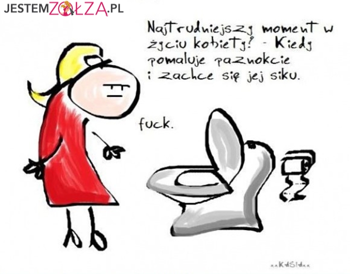 Ciężkie momenty w życiu kobiety