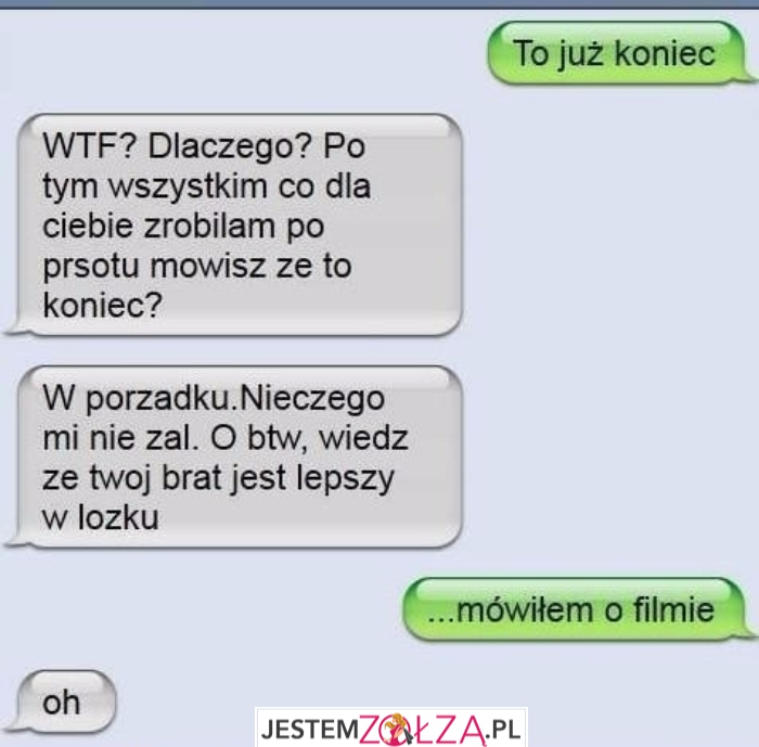 To już koniec