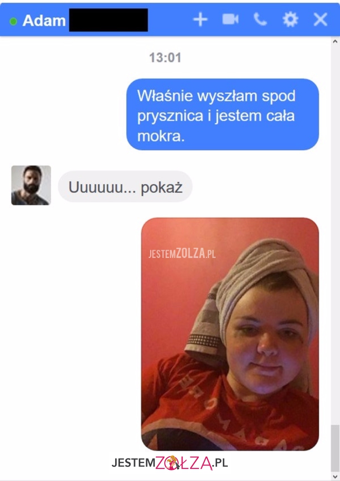 Wyszłam spod prysznica