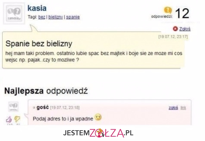 Spanie bez bielizny