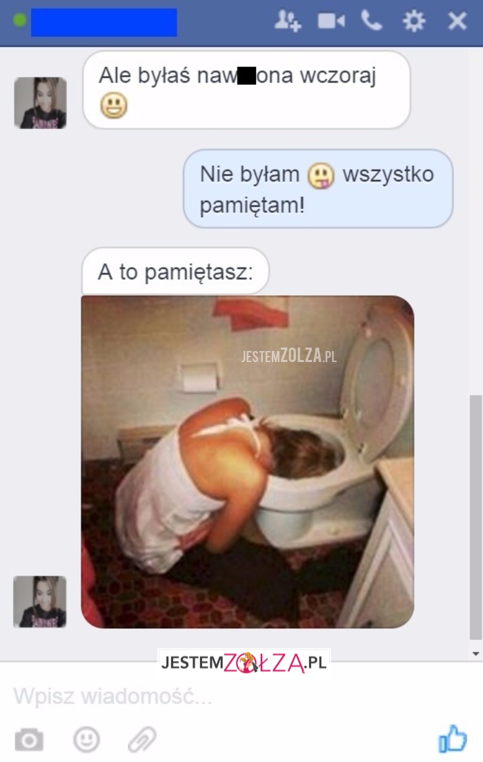 Ale byłaś...