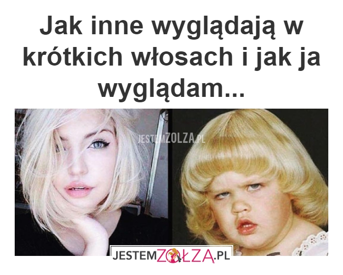 Krótkie włosy