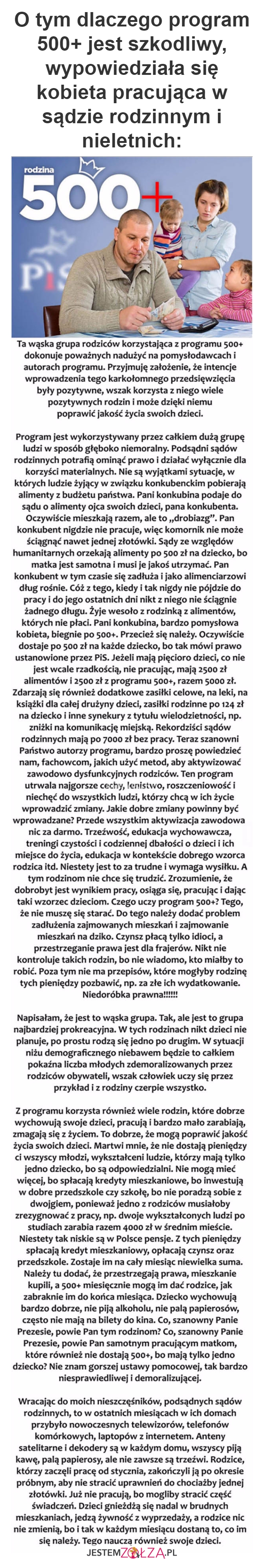 O tym dlaczego program 500+