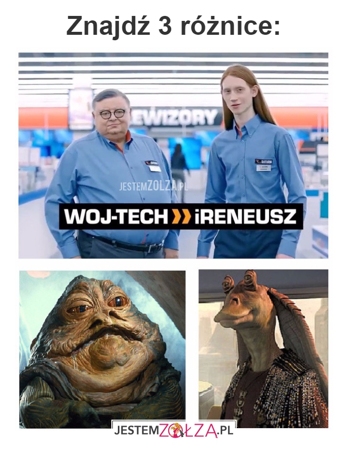 Znajdź 3 różnice