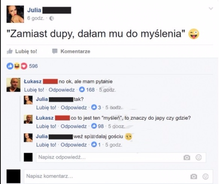 Dała do myślenia 