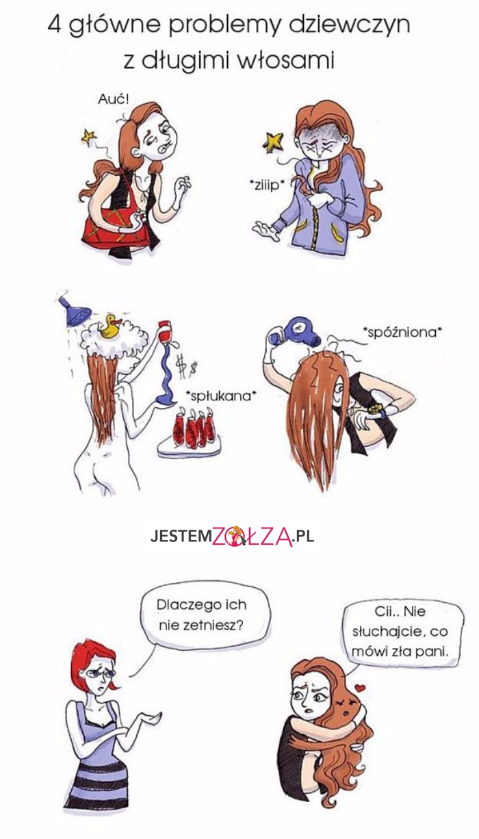 Długie włosy