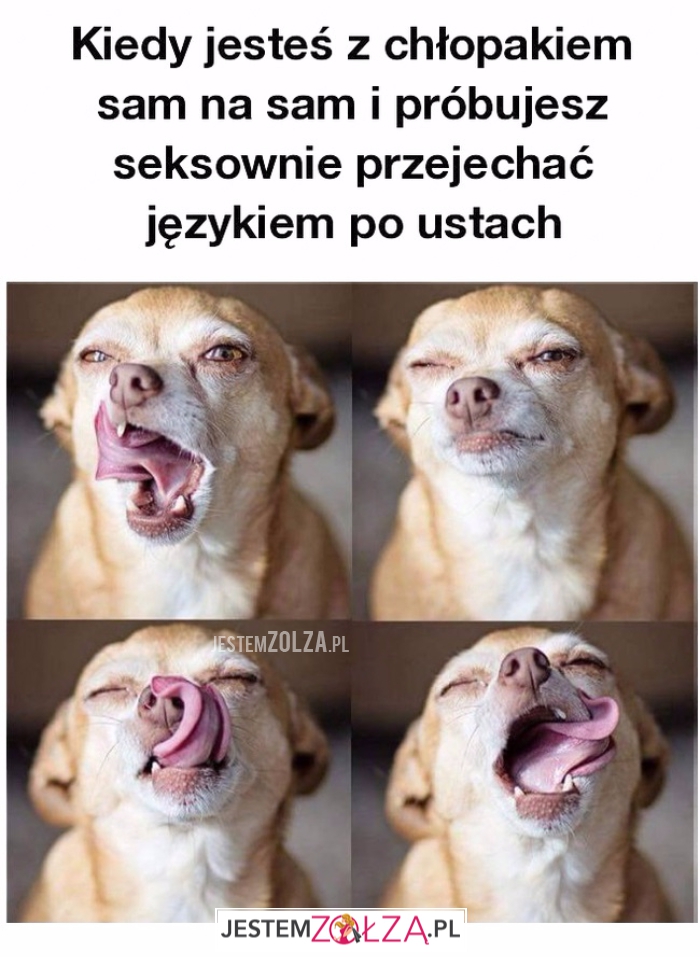 Językiem po ustach