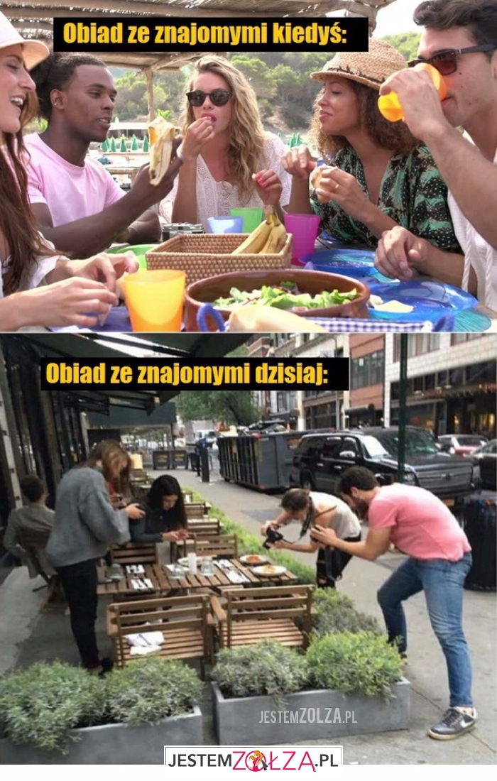 Obiad ze znajomymi