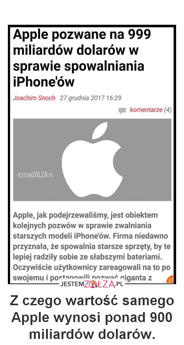 Apple pozwane