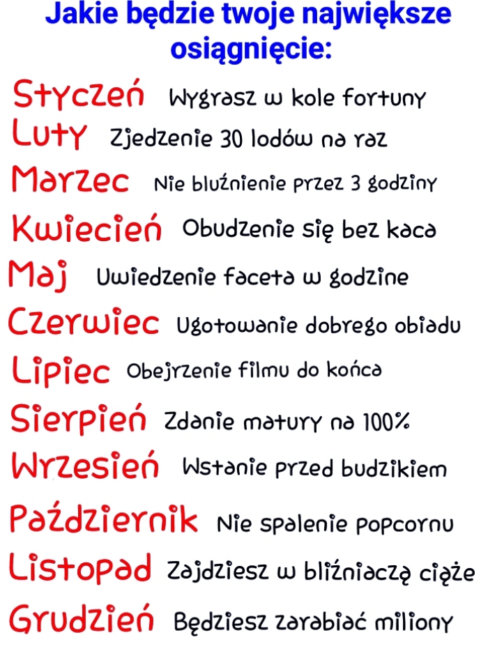 Jakie będzie twoje największe osiągnięcie