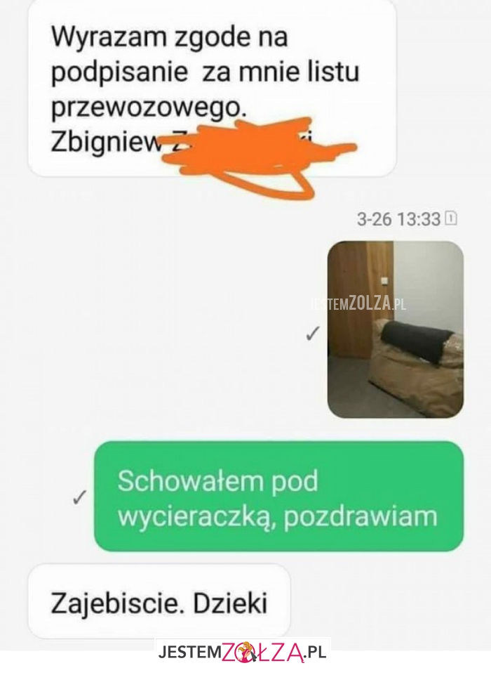 wyrazam zgodę
