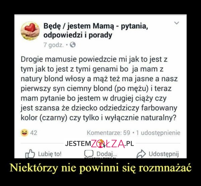Jestem mamą...