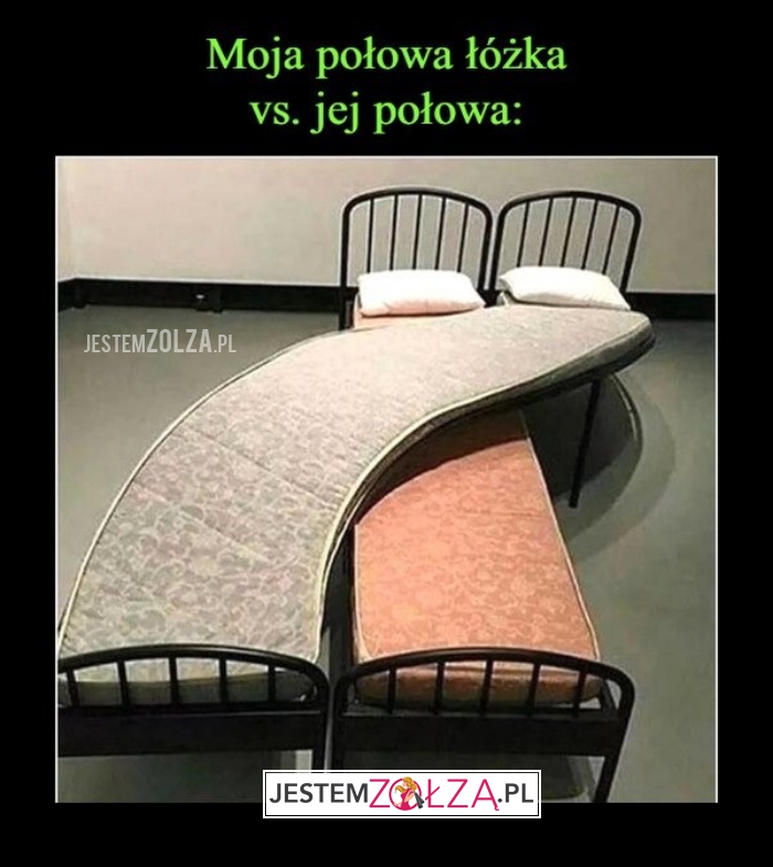 Połowy łóżka...