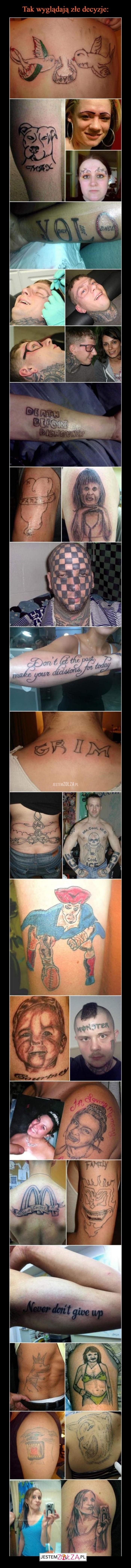 Złe decyzje!
