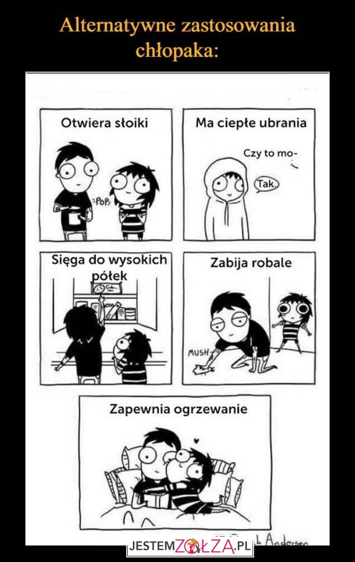 Zastosowanie chłopaka...
