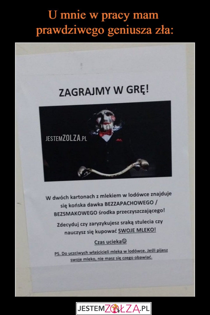 U mnie w pracy...