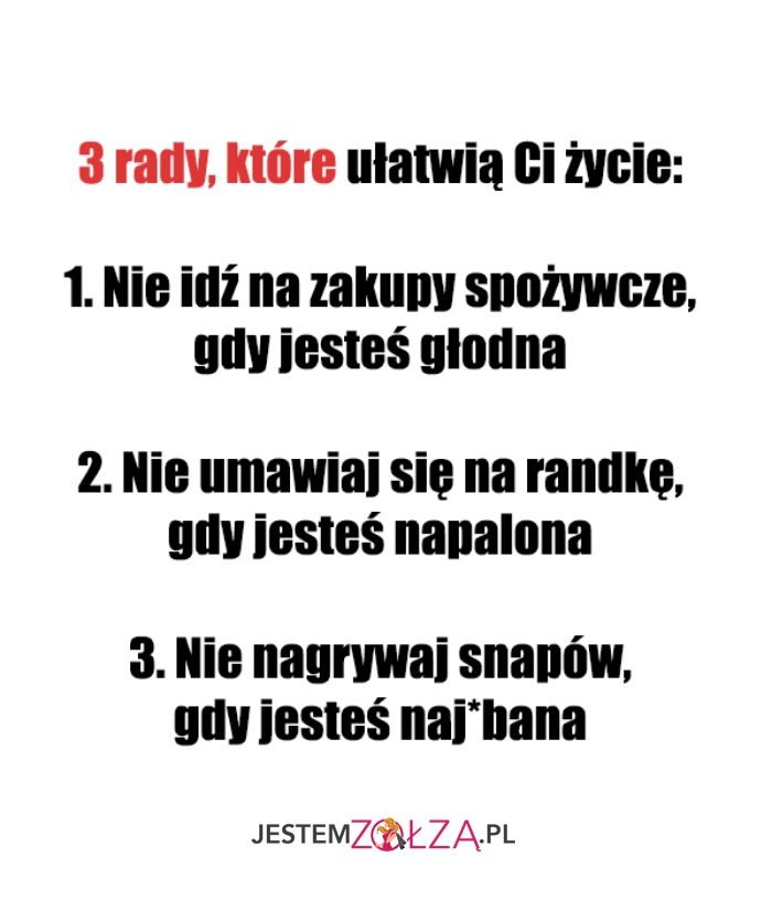 3 rady...