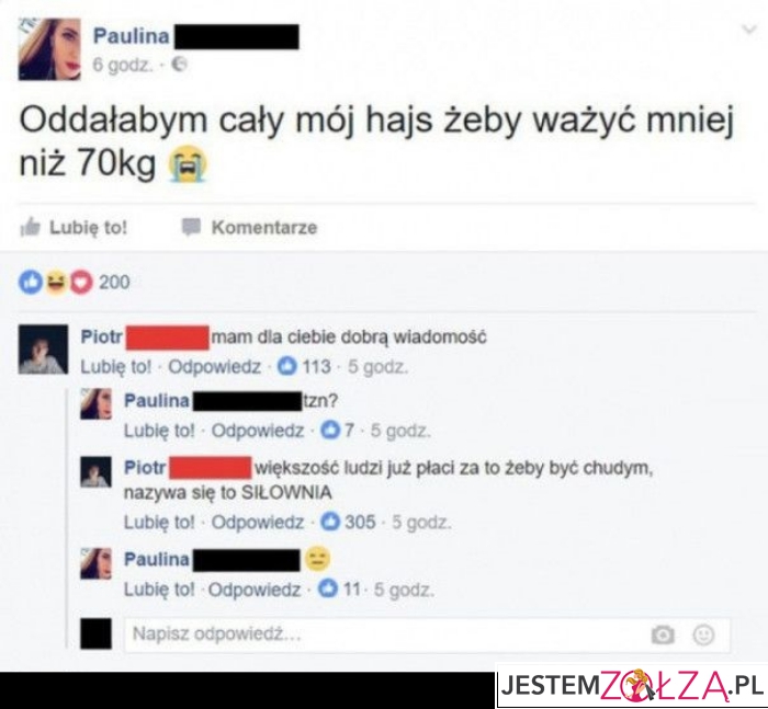 Ważyć mniej...