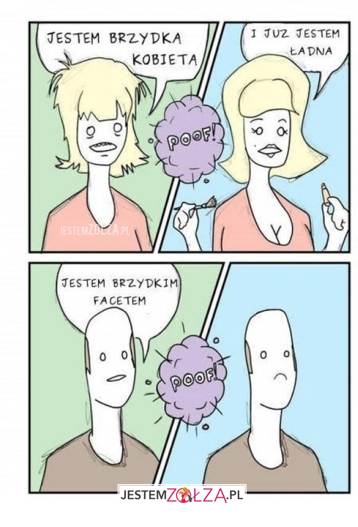 jestem brzydka