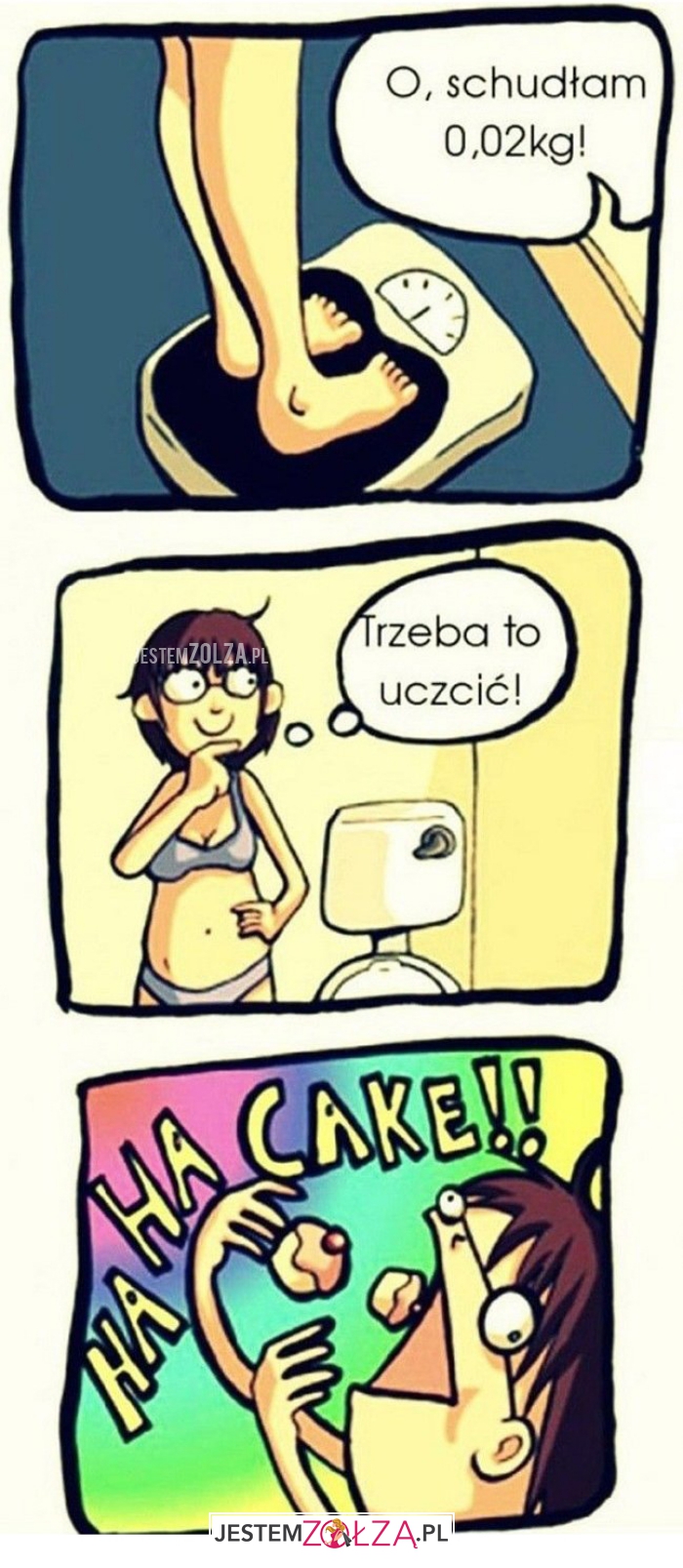 o, schudłam
