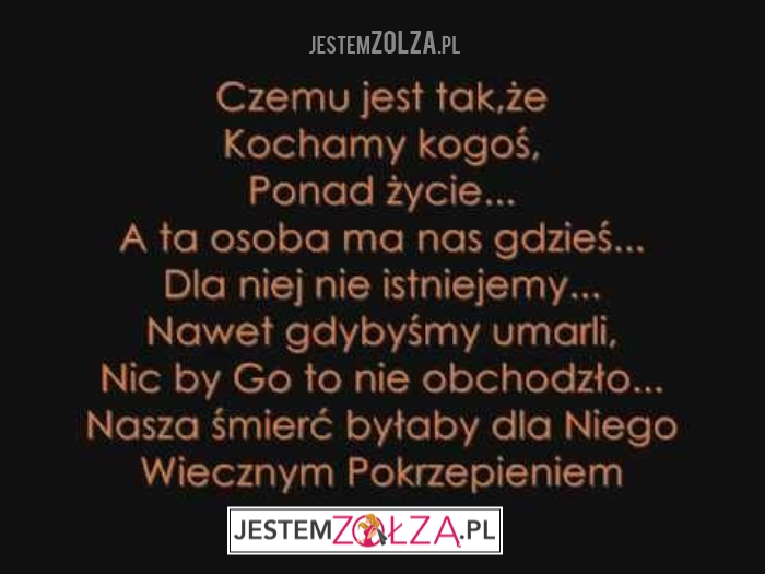 nie odwzajemniona miłość