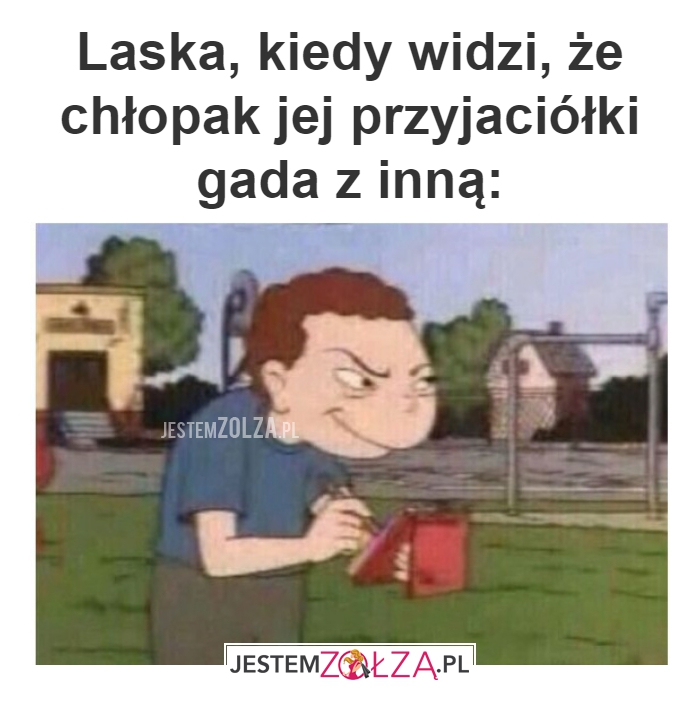 Laska, kiedy widzi