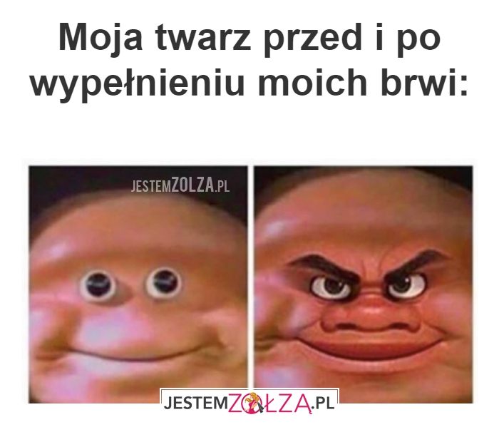 Moja twarz przed i po 