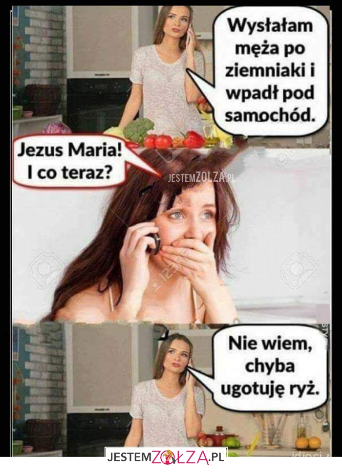 wysłałam męża