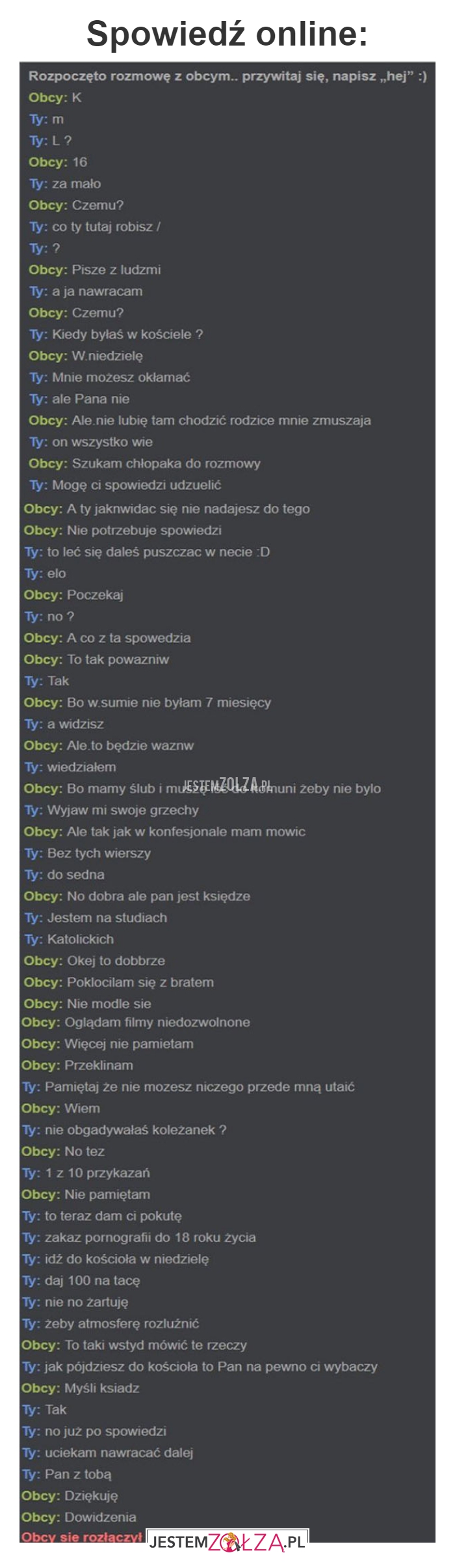 Spowiedź online